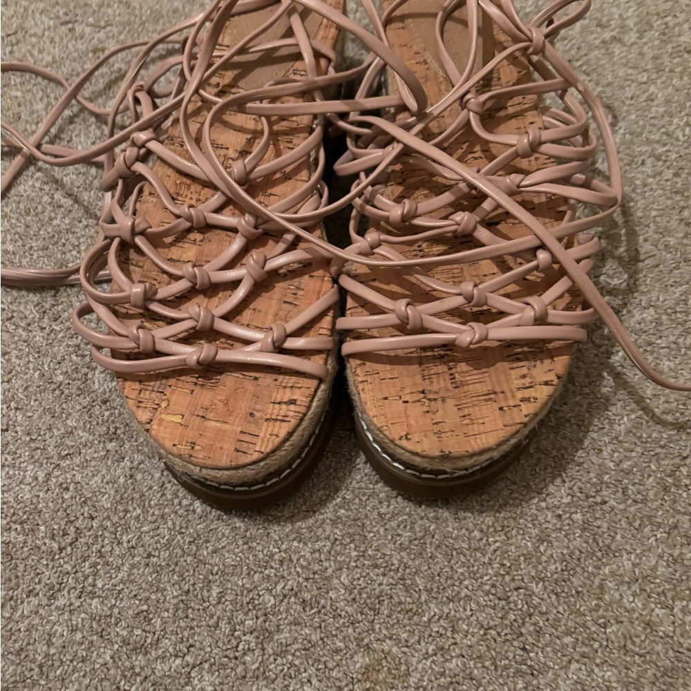 Women's Pink Strappy Sandals